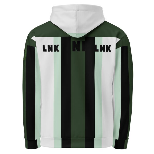 LNK 304 Avenue Green White Unisex Hoodie - Image 3