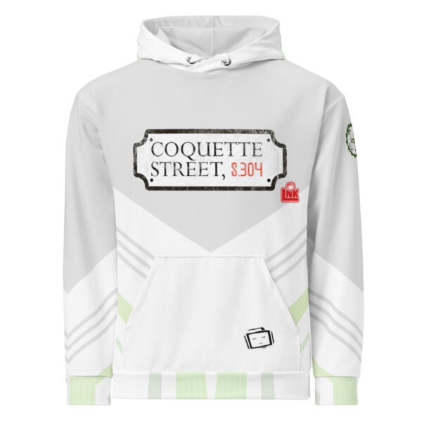 LNK Coquette Grey White Unisex Hoodie