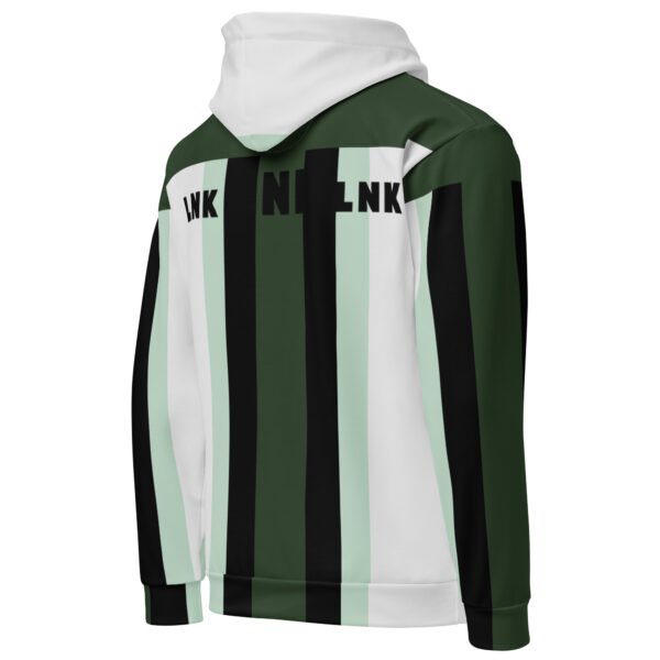 LNK 304 Avenue Green White Unisex Hoodie - Image 4