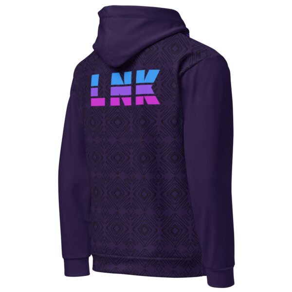 LNK Post Limits Tolopea Purple Unisex Hoodie - Image 4