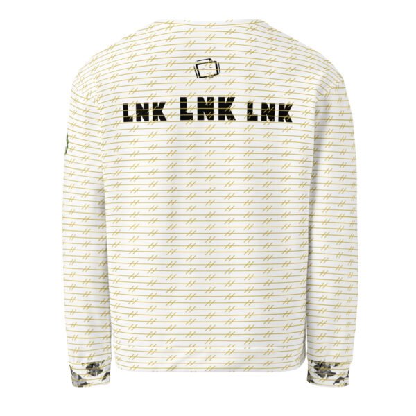 LNK 304 Avenue White Unisex Sweatshirt - Image 2