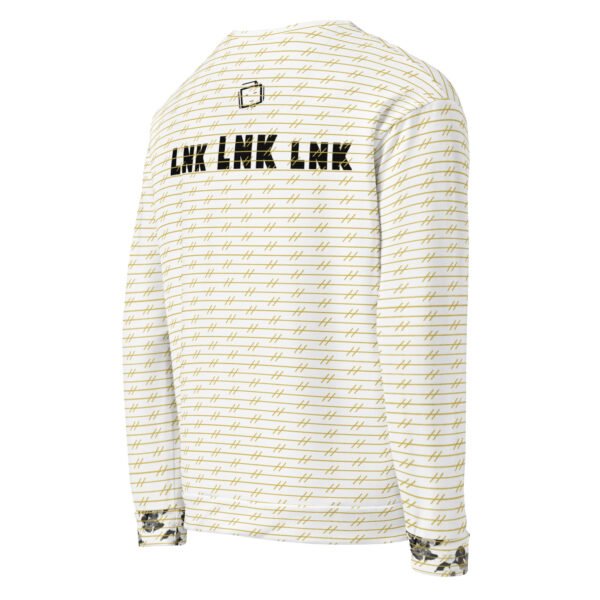 LNK 304 Avenue White Unisex Sweatshirt - Image 4