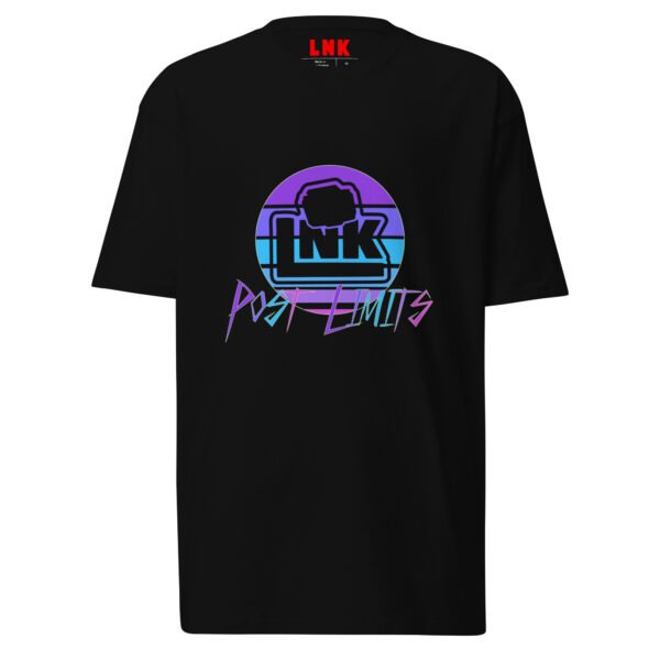 LNK Post Limits neon sun set heavyweight tee